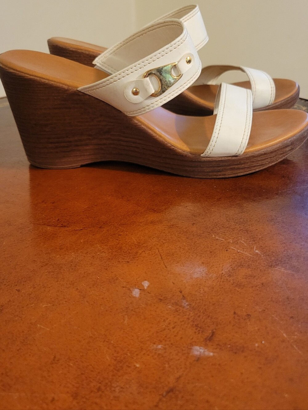Italian Shoemakers Wedge Sandal Size 8.5 - Picture 8 of 10
